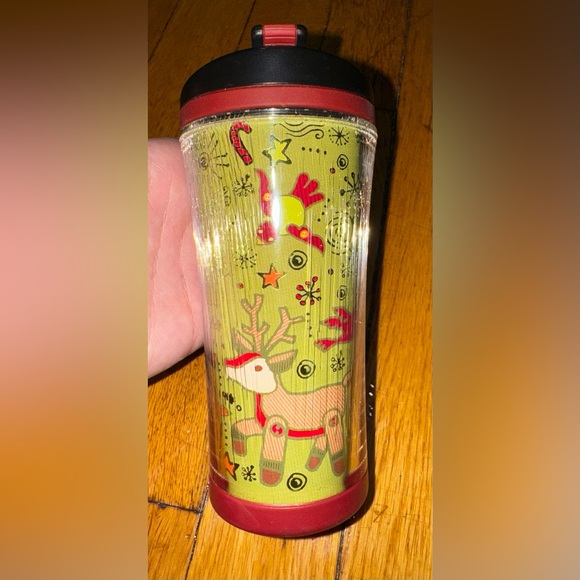 Starbucks Other - Starbucks 2007 Holiday 8oz Child Travel Tumbler Mug Cup Reindeer Forest